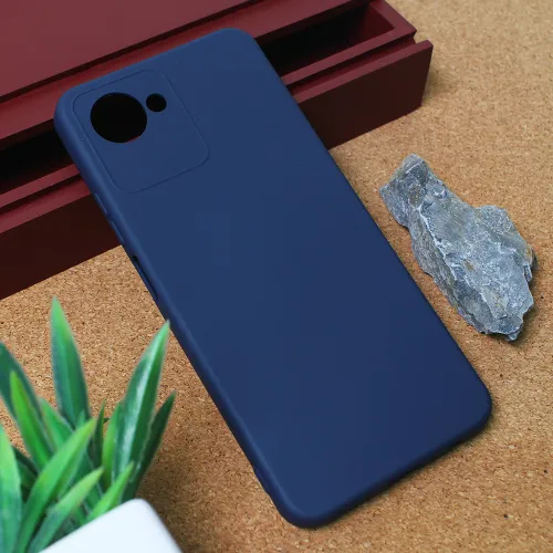 Futrola - maska Teracell Giulietta za Realme C30 mat tamno plava.