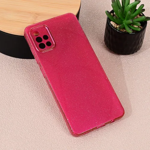 Futrola - maska Sparkle Dust za Samsung A515F Galaxy A51 bordo.