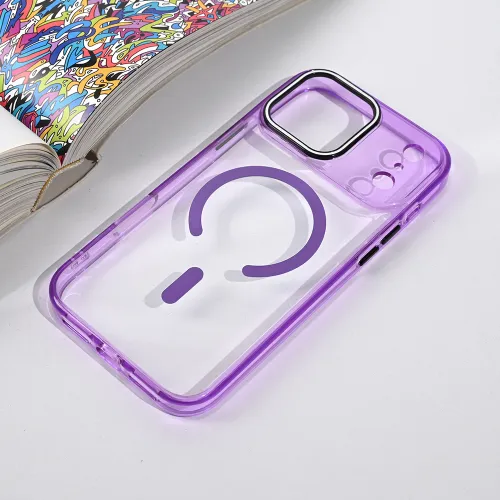 Futrola - maska Magsafe Color Pop za iPhone 17 Pro Max 6.9 ljubicasta.