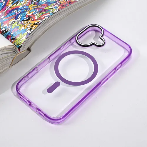 Futrola - maska Magsafe Color Pop za iPhone 17 6.3 ljubicasta.