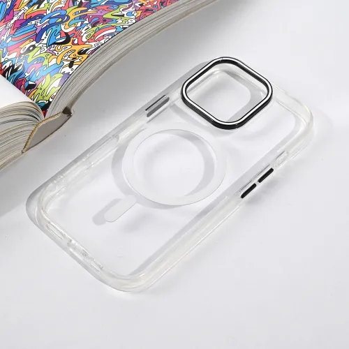 Futrola - maska Magsafe Color Pop za iPhone 16 Pro 6.3 bela.