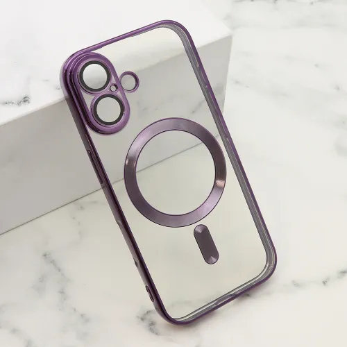 Futrola - maska CAMERA PROTECT MAGSAFE za iPhone 17 (6.3) tamno ljubicasta (MS).