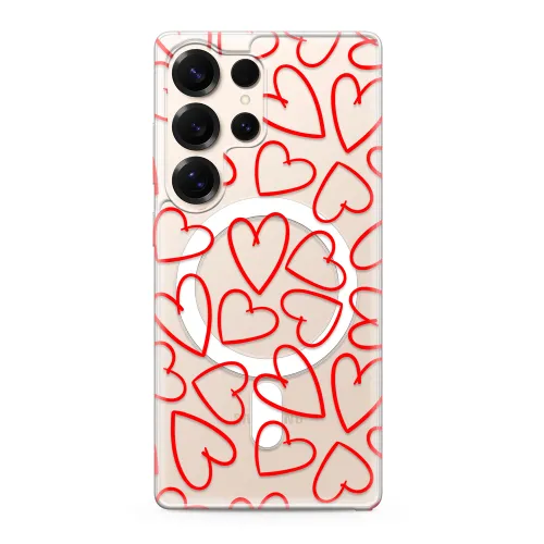 Futrola - maska silikonska print MagSafe za Samsung S938 Galaxy S25 Ultra 5G my love (MS).