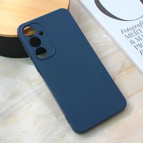Futrola - maska Teracell Giulietta za Samsung A556 Galaxy A55 5G mat tamno plava.