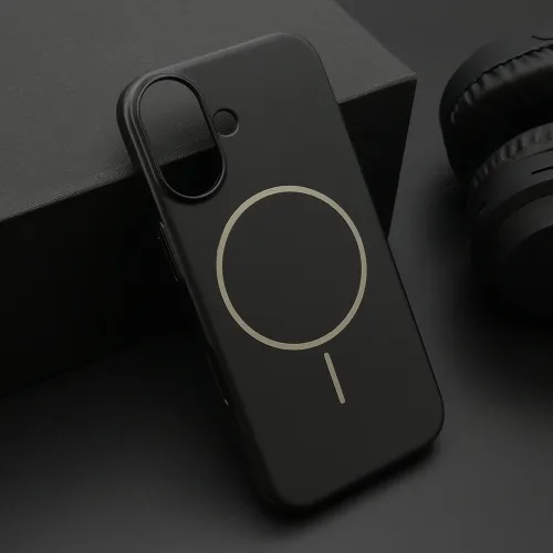 Futrola - maska PURE mat MagSafe za iPhone 17 (6.3) crna (MS).