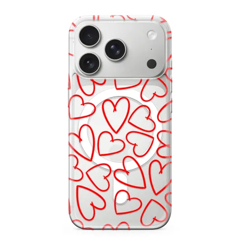 Futrola - maska silikonska print MagSafe za iPhone 17 Pro (6.3) my love (MS).