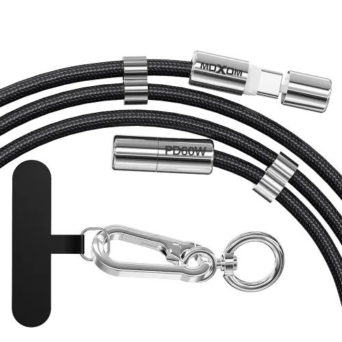 USB data kabl Moxom MX-CB312 Type C to Type C strap crni (MS).