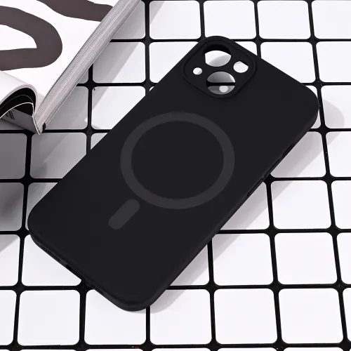 Futrola - maska Magsafe Pure color za iPhone 15 6.1 crna.