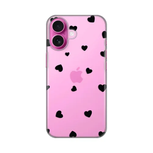 Silikonska futrola - maska print Skin za iPhone 16 6.1 Hearts.