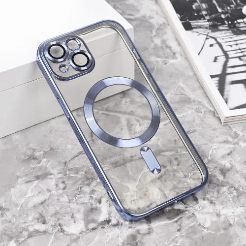 Futrola - maska Magsafe Lux za iPhone 15 6.1 svetlo plava.