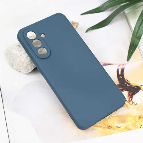 Futrola - maska Teracell Soft Velvet za Samsung A566 Galaxy A56 5G tamno plava.