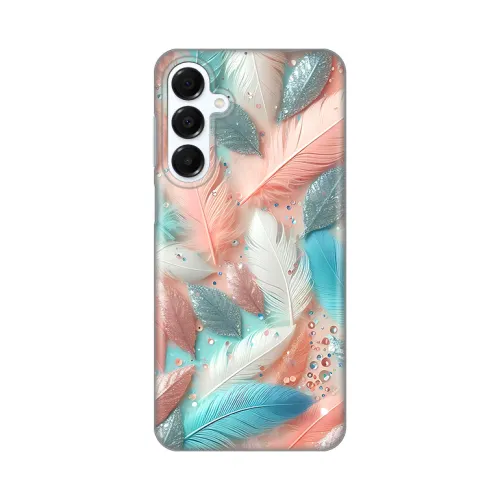 Silikonska futrola - maska print za Samsung A165F Galaxy A16 Pastel Feathers.