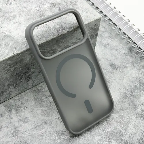 Futrola - maska SILKY MagSafe mat za iPhone 17 Pro (6.3) siva (MS).