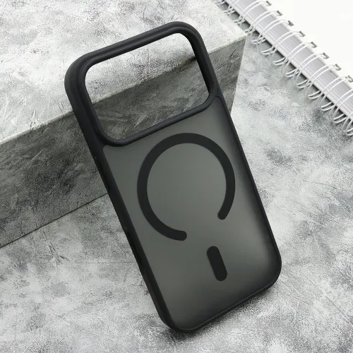 Futrola - maska SILKY MagSafe mat za iPhone 17 Pro (6.3) crna (MS).