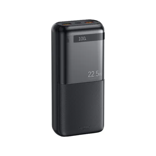 Power Bank prenosiva baterija Remax Piloteer 20W PD+22.5W QC 20000mAh RPP-72 crni (MS).