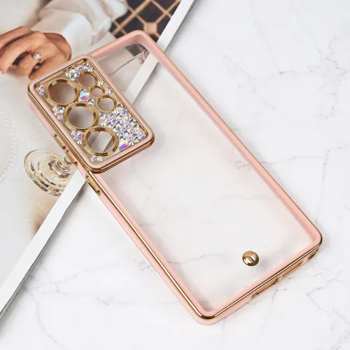 Futrola - maska Cirkon Camera za Samsung S938 Galaxy S25 Ultra roze.