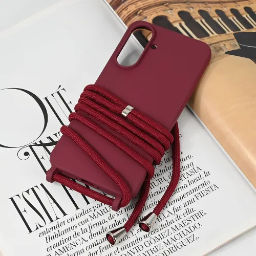 Futrola - maska Crossbody za Samsung A366 Galaxy A36 5G bordo.