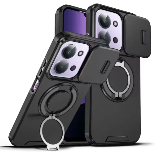 Futrola - maska CamShield Ring stand za Xiaomi Redmi 15C 4G EU 173mm crna.