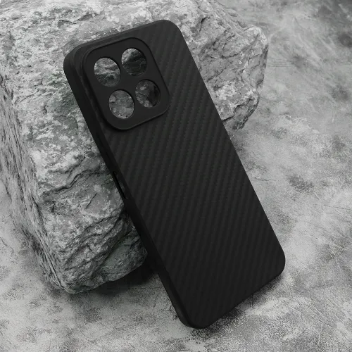 Silikonska futrola - maska CARBON LIGHT za Huawei Honor X6c crna (MS).