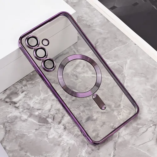 Futrola - maska Magsafe Lux za Samsung S721B Galaxy S24 FE ljubicasta.