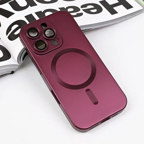 Futrola - maska Magsafe Chrome za iPhone 16 Pro 6.3 bordo.