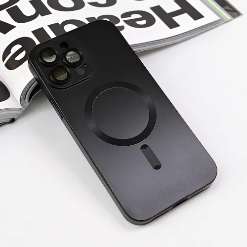 Futrola - maska Magsafe Chrome za iPhone 13 Pro Max 6.7 crna.