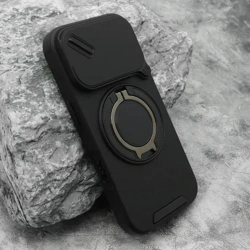 Futrola - maska DEFENDER CAMSHIELD za iPhone 17 Pro (6.3) crna (MS).