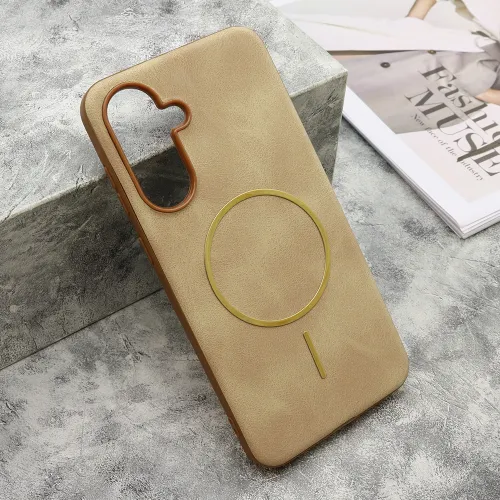 Futrola - maska LUX SKIN MagSafe za Samsung A566 Galaxy A56 5G krem (MS).