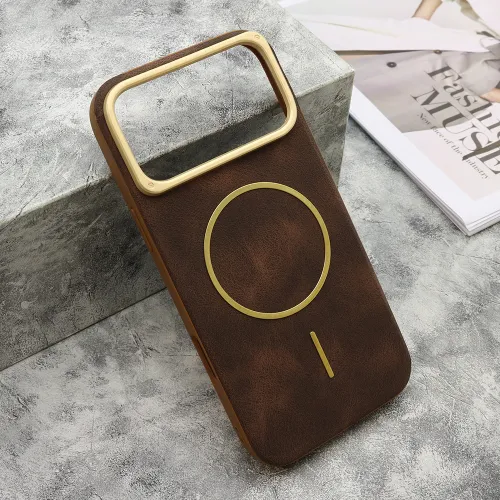 Futrola - maska LUX SKIN MagSafe za iPhone 17 Pro Max (6.9) bronza (MS).