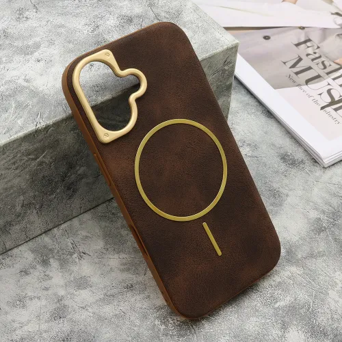 Futrola - maska LUX SKIN MagSafe za iPhone 17 (6.3) bronza (MS).