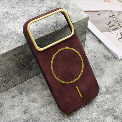 Futrola - maska LUX SKIN MagSafe za iPhone 17 Pro (6.3) bordo (MS).