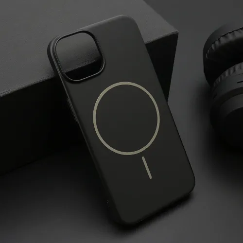 Futrola - maska PURE mat MagSafe za iPhone 13 (6.1) crna (MS).