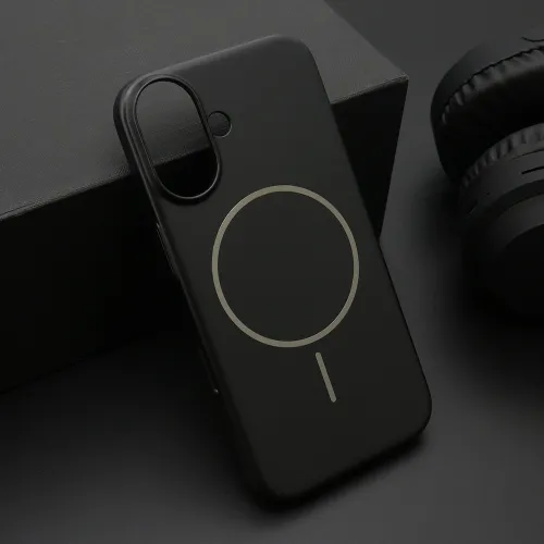 Futrola - maska PURE mat MagSafe za iPhone 16 (6.1) crna (MS).