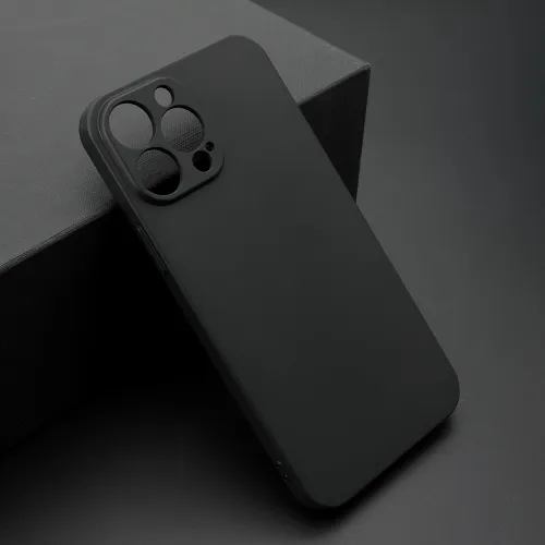 Futrola - maska ultra tanki KOLOR za iPhone 13 Pro Max (6.7) crna (MS).