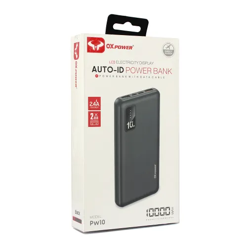 Power bank prenosiva baterija Oxpower PW10 10000 mAh bela.