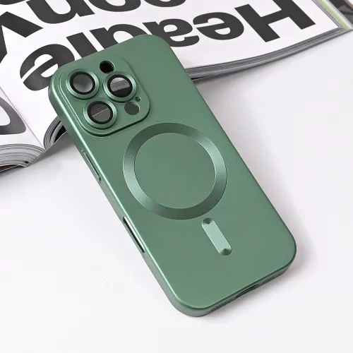 Futrola - maska Magsafe Chrome za iPhone 16 Pro 6.3 zelena.