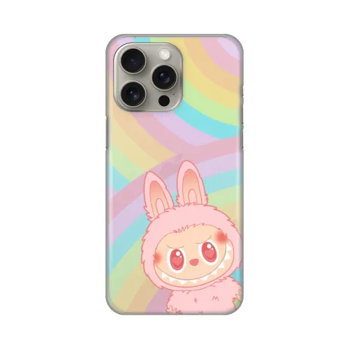 Silikonska futrola - maska print Skin za iPhone 15 Pro Max 6.7 La Bubu Rainbow.
