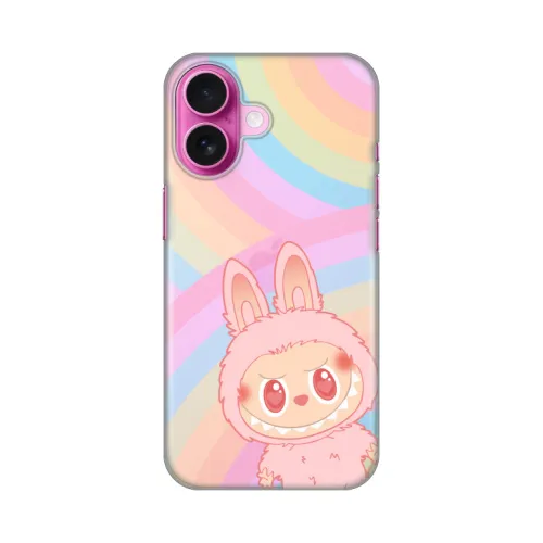 Silikonska futrola - maska print Skin za iPhone 16 6.1 La Bubu Rainbow.