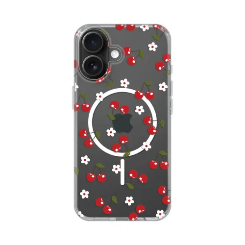 Futrola - maska print Magsafe za iPhone 16 6.1 Cute Cherries.