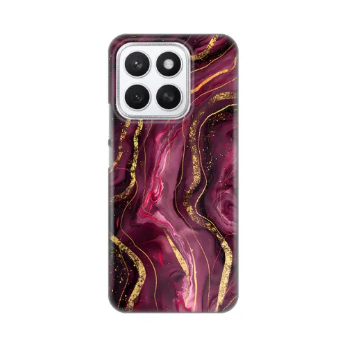 Silikonska futrola - maska print za Huawei Honor X8c Burgundy.