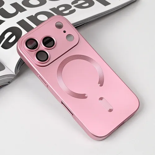 Futrola - maska Magsafe Chrome za iPhone 17 Pro 6.3 roze.