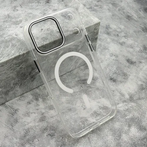 Futrola - maska COLOR RING MagSafe za iPhone 17 Pro Max (6.9) bela (MS).