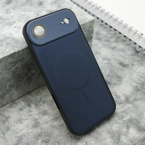 Futrola - maska COLOR METAL MagSafe II za iPhone AIR (6.6) tamno plava (MS).