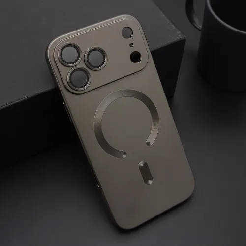 Futrola - maska ELEGANT MAGSAFE za iPhone 17 Pro Max (6.9) siva (MS).