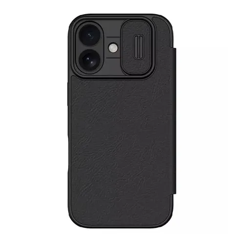 Futrola - maska NILLKIN QIN Pro za iPhone 17 (6.3) crna (MS).