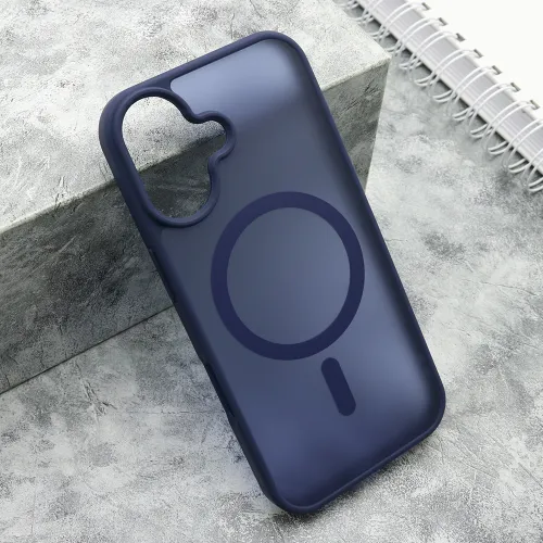 Futrola - maska SILKY MagSafe mat za iPhone 17 (6.3) plava (MS).
