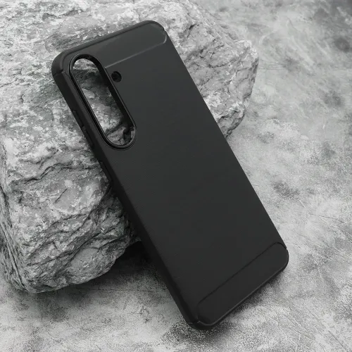 Silikonska futrola - maska BRUSHED za Samsung S731B Galaxy S25 FE crna (MS).