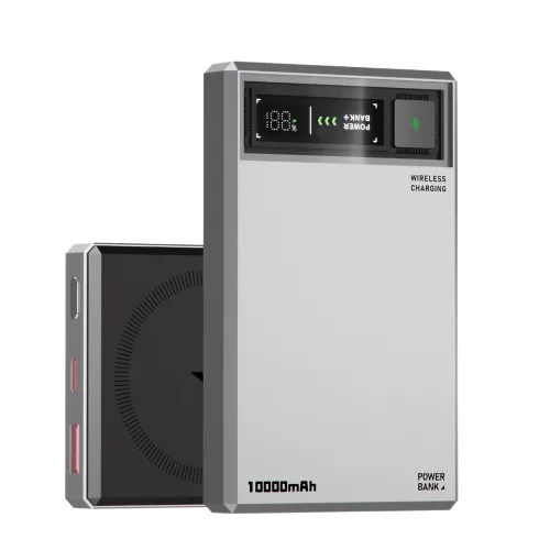 Power Bank prenosiva baterija Moxom MX-PB178 Meteorite Magsafe QC22.5W+15W magnetic fast 10000mAh sivi (MS).