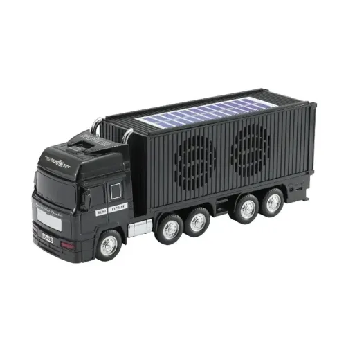 Zvucnik bluetooth WS-691 sa solarnim punjenjem kamion crni (MS).