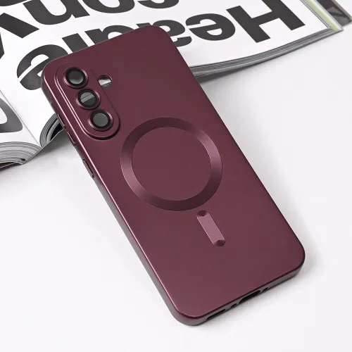 Futrola - maska Magsafe Chrome za Samsung A566 Galaxy A56 bordo.